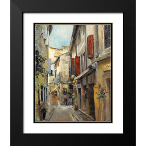 Old Town I Black Modern Wood Framed Art Print with Double Matting by Hageman, Marilyn
