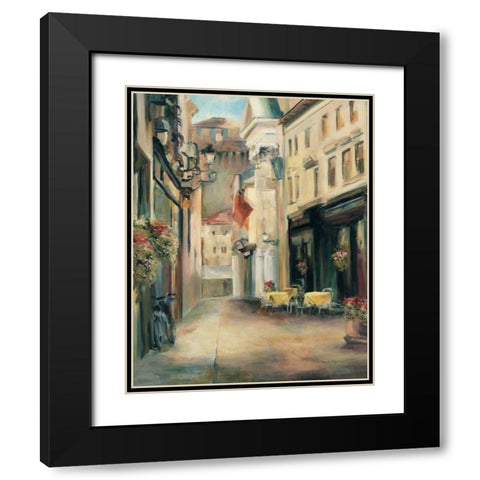 Old Town II Black Modern Wood Framed Art Print with Double Matting by Hageman, Marilyn