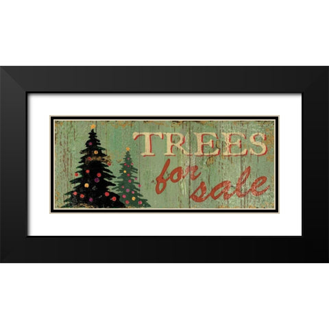 Trees for Sale Black Modern Wood Framed Art Print with Double Matting by Brissonnet, Daphne