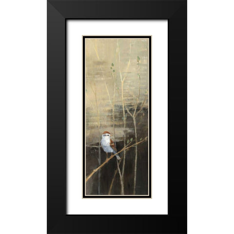 Sparrows at Dusk I Black Modern Wood Framed Art Print with Double Matting by Tillmon, Avery