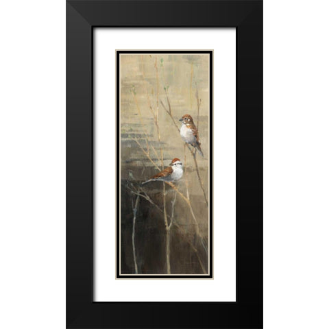 Sparrows at Dusk II Black Modern Wood Framed Art Print with Double Matting by Tillmon, Avery