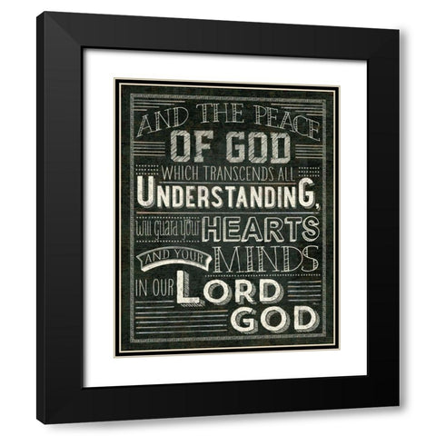 Holy Words II Black Modern Wood Framed Art Print with Double Matting by Pela Studio
