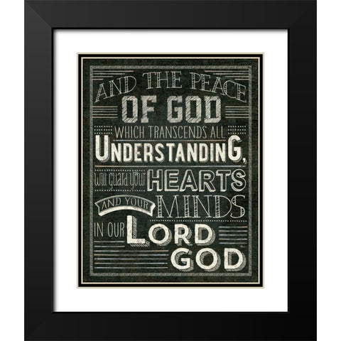 Holy Words II Black Modern Wood Framed Art Print with Double Matting by Pela Studio