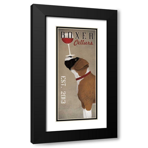 Boxer Cellars Black Modern Wood Framed Art Print with Double Matting by Fowler, Ryan