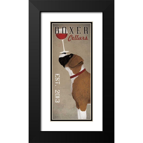 Boxer Cellars Black Modern Wood Framed Art Print with Double Matting by Fowler, Ryan
