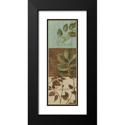 Forest Walk Panel III Black Modern Wood Framed Art Print with Double Matting by Audit, Lisa