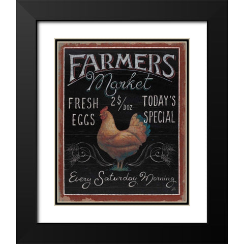 Farmers Market I Black Modern Wood Framed Art Print with Double Matting by Brissonnet, Daphne
