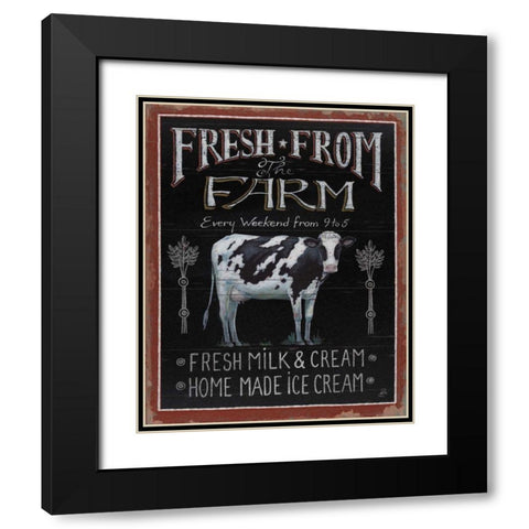 Farmers Market II Black Modern Wood Framed Art Print with Double Matting by Brissonnet, Daphne