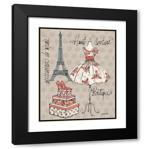 Fashion Week II Black Modern Wood Framed Art Print with Double Matting by Tavoletti, Anne