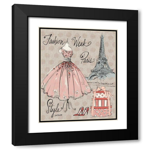 Fashion Week III Black Modern Wood Framed Art Print with Double Matting by Tavoletti, Anne