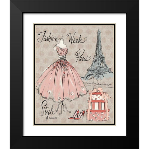Fashion Week III Black Modern Wood Framed Art Print with Double Matting by Tavoletti, Anne
