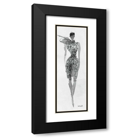 Fashion Sketchbook VIII Black Modern Wood Framed Art Print with Double Matting by Tavoletti, Anne