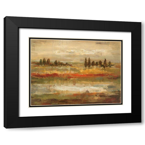 Summer Fields Black Modern Wood Framed Art Print with Double Matting by Vassileva, Silvia