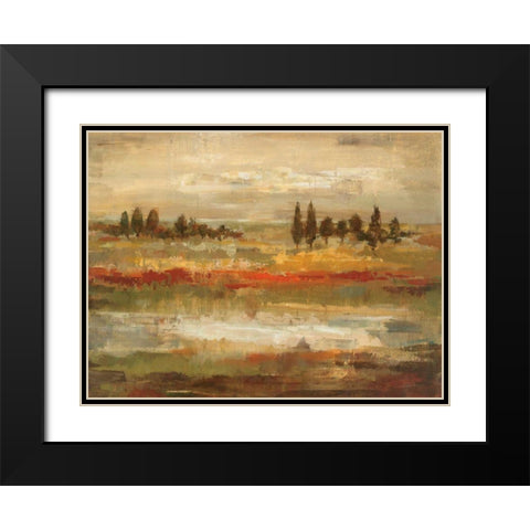 Summer Fields Black Modern Wood Framed Art Print with Double Matting by Vassileva, Silvia