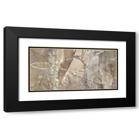 Silver II Crop Black Modern Wood Framed Art Print with Double Matting by Hristova, Albena