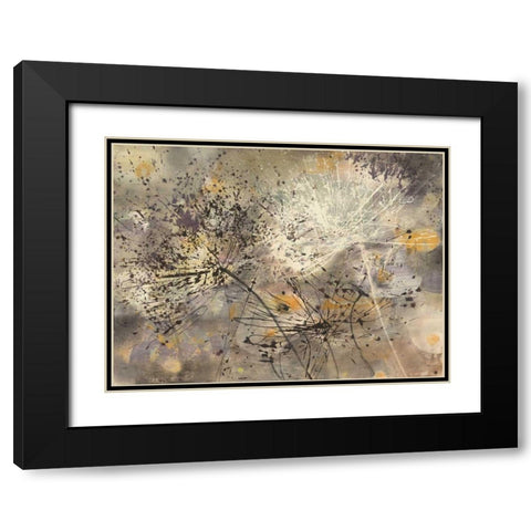 Sparklers II Black Modern Wood Framed Art Print with Double Matting by Hristova, Albena