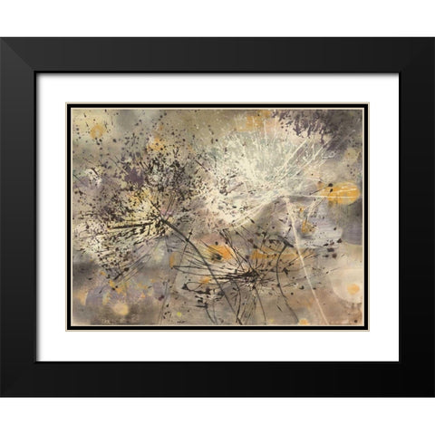 Sparklers II Black Modern Wood Framed Art Print with Double Matting by Hristova, Albena