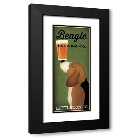 Beagle Brewing Co - Littleton Co Black Modern Wood Framed Art Print with Double Matting by Fowler, Ryan