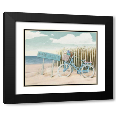 Beach Cruiser II Crop Black Modern Wood Framed Art Print with Double Matting by Wiens, James