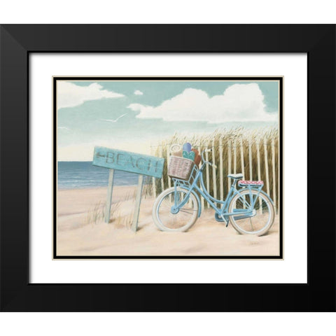 Beach Cruiser II Crop Black Modern Wood Framed Art Print with Double Matting by Wiens, James