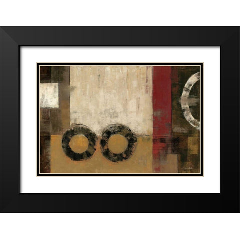 Intermission Spice Black Modern Wood Framed Art Print with Double Matting by Vassileva, Silvia