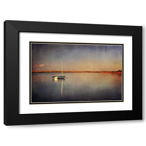 Last Boat in the Bay Black Modern Wood Framed Art Print with Double Matting by Gendreau, Katherine