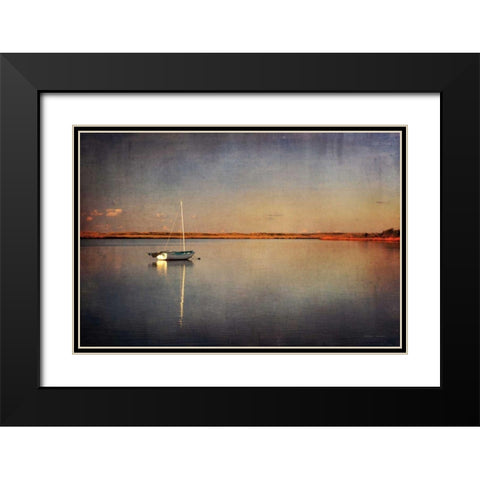 Last Boat in the Bay Black Modern Wood Framed Art Print with Double Matting by Gendreau, Katherine