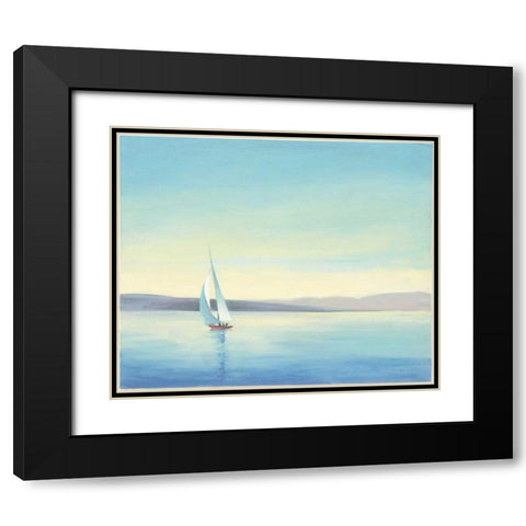 Heading Home Black Modern Wood Framed Art Print with Double Matting by Purinton, Julia