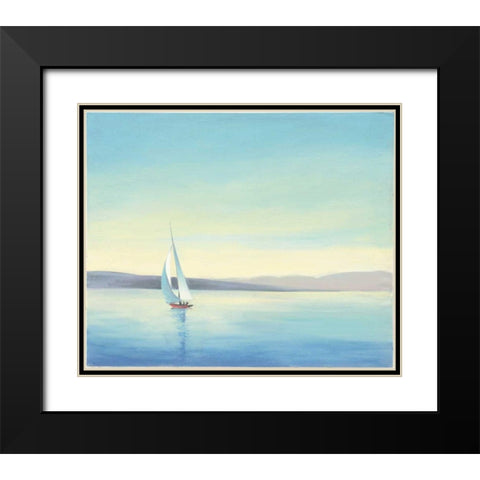 Heading Home Black Modern Wood Framed Art Print with Double Matting by Purinton, Julia