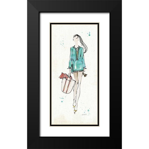 Beach Divas IV Color Black Modern Wood Framed Art Print with Double Matting by Tavoletti, Anne