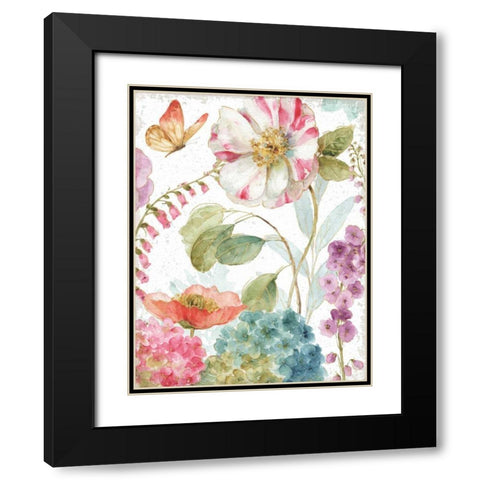 Rainbow Seeds Flowers II Crop on Wood Black Modern Wood Framed Art Print with Double Matting by Audit, Lisa