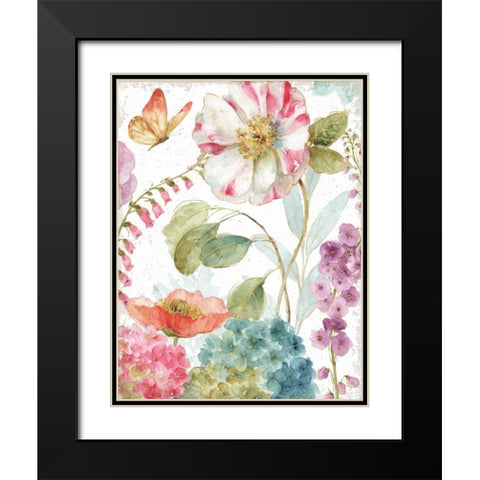 Rainbow Seeds Flowers II Crop on Wood Black Modern Wood Framed Art Print with Double Matting by Audit, Lisa