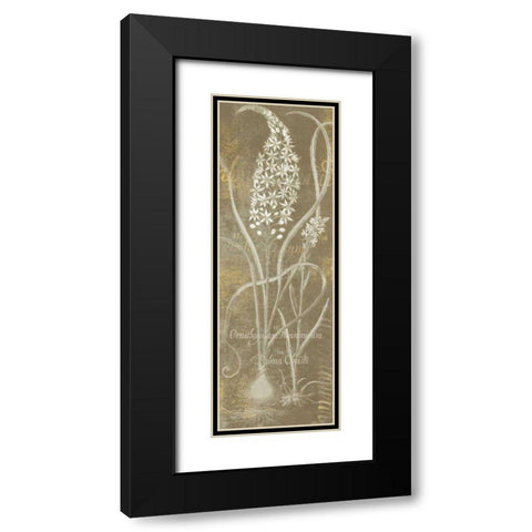 Flower Lines III Black Modern Wood Framed Art Print with Double Matting by Schlabach, Sue
