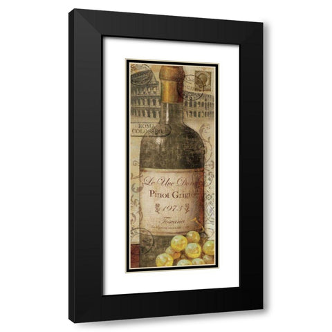 European Wines I Black Modern Wood Framed Art Print with Double Matting by Charron, Veronique