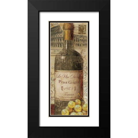 European Wines I Black Modern Wood Framed Art Print with Double Matting by Charron, Veronique