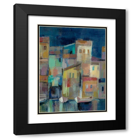 Evening I Port III Black Modern Wood Framed Art Print with Double Matting by Vassileva, Silvia
