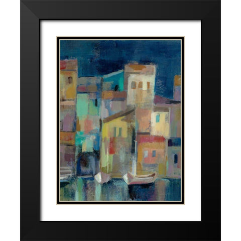 Evening I Port III Black Modern Wood Framed Art Print with Double Matting by Vassileva, Silvia