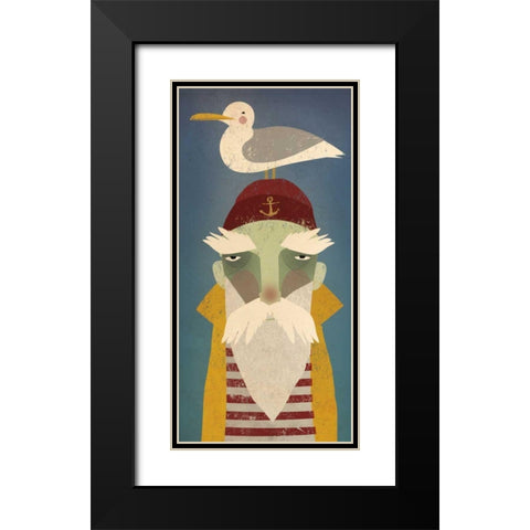 Fisherman VIII Black Modern Wood Framed Art Print with Double Matting by Fowler, Ryan
