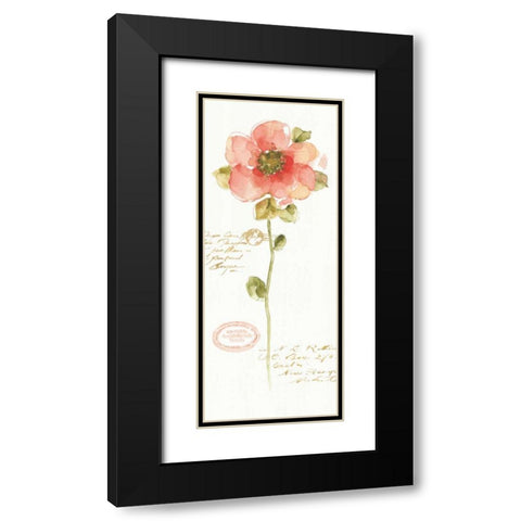 Rainbow Seeds Loose Floral IV Black Modern Wood Framed Art Print with Double Matting by Audit, Lisa