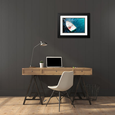 Rowboat I Black Modern Wood Framed Art Print with Double Matting by Urquhart, Elizabeth
