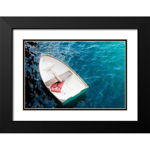 Rowboat I Black Modern Wood Framed Art Print with Double Matting by Urquhart, Elizabeth