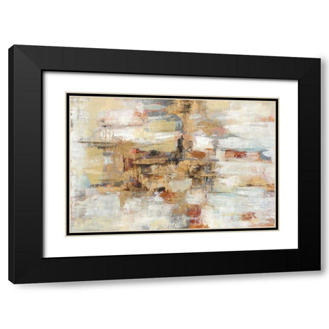 Old Bridge Reminiscence Black Modern Wood Framed Art Print with Double Matting by Vassileva, Silvia