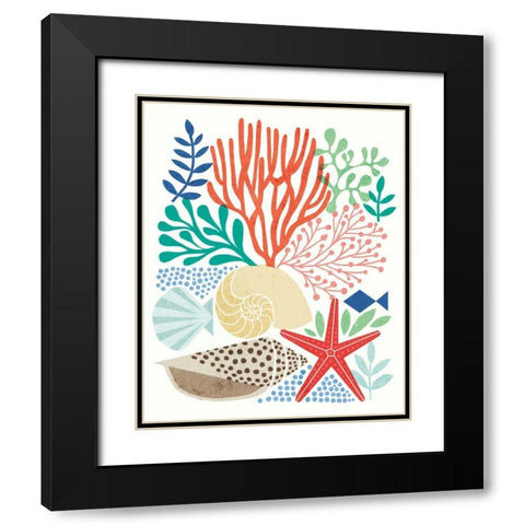 Under Sea Treasures VI Black Modern Wood Framed Art Print with Double Matting by Mullan, Michael