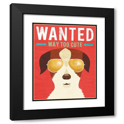 Beach Bums Terrier I Wanted Black Modern Wood Framed Art Print with Double Matting by Mullan, Michael