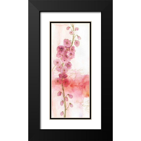 Rainbow Seeds Absract Floral I Black Modern Wood Framed Art Print with Double Matting by Audit, Lisa