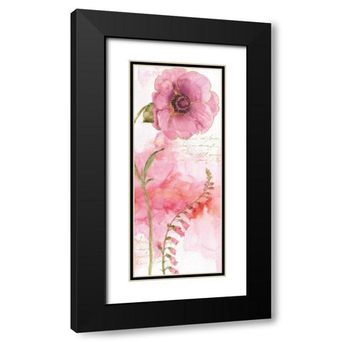 Rainbow Seeds Absract Floral II Black Modern Wood Framed Art Print with Double Matting by Audit, Lisa