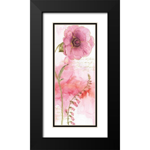Rainbow Seeds Absract Floral II Black Modern Wood Framed Art Print with Double Matting by Audit, Lisa