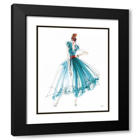 Colorful Fashion II Black Modern Wood Framed Art Print with Double Matting by Tavoletti, Anne