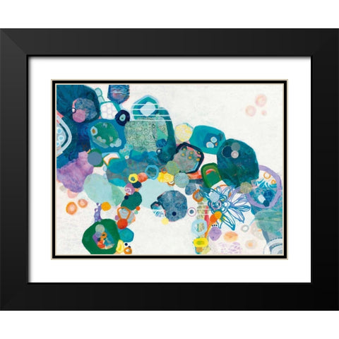 Bridging our Differences Black Modern Wood Framed Art Print with Double Matting by Ferguson, Kathy