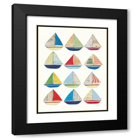 Wind and Waves VII Black Modern Wood Framed Art Print with Double Matting by Prahl, Courtney